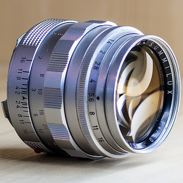 라이카 Leica SUMMILUX 50mm 1:1.4 M마운트 실버 1세대