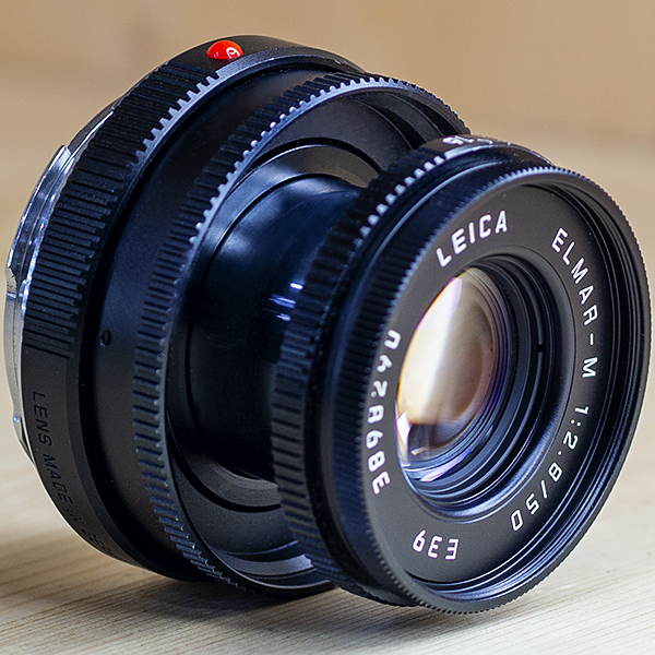 라이카 Leica Elmar-M 50mm F2.8 E39 Black Collapsible (12549 후드포함)