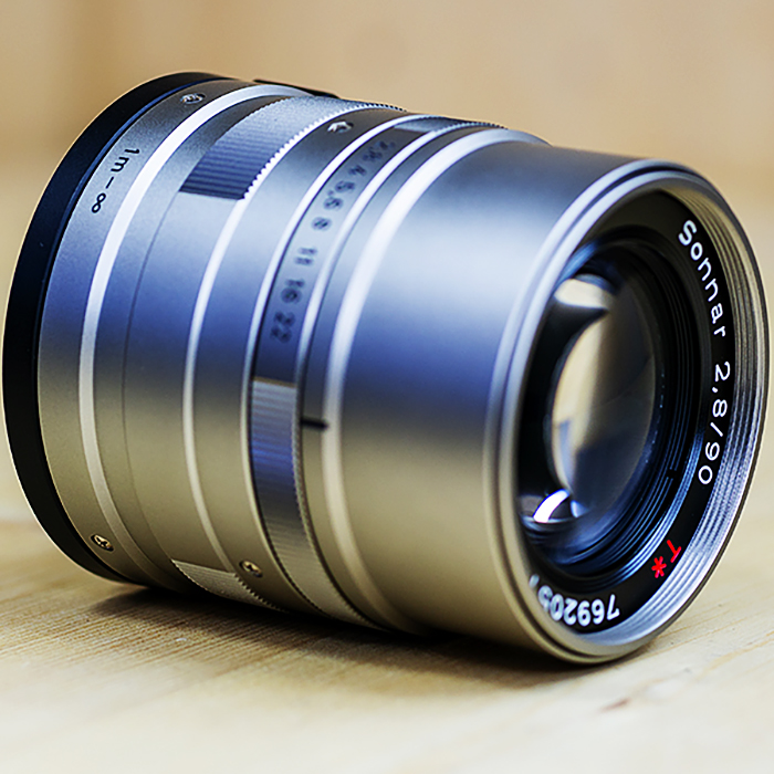 콘탁스 Contax G용 Carl Zeiss Sonnar 90mm F2.8 T* 필타.후드